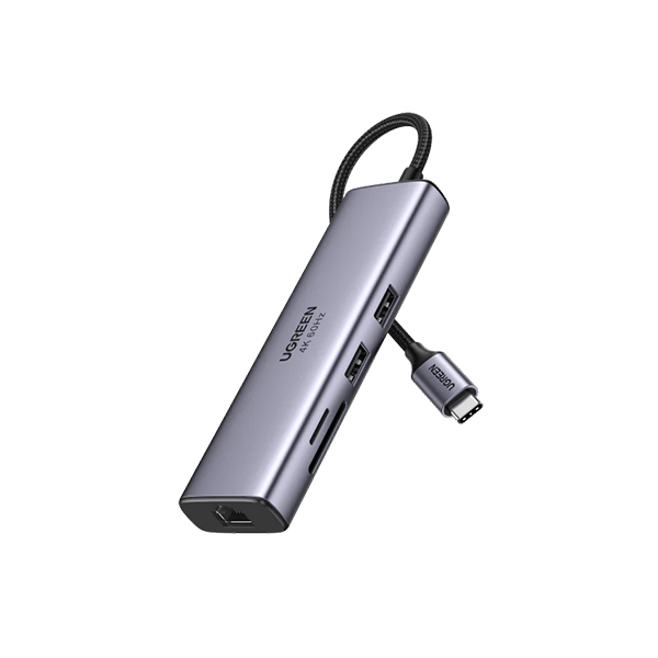 1-33-7 Ugreen 60515 7-in-1 USB-C Multifunction Adapter - Image 1