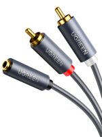 UGREEN 3.5mm to 2×RCA Braided  Audio Cable 1m