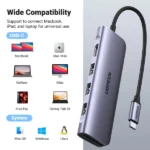 UGREEN Revodok 106 6-IN-1 USB-C Hub (100W PD, 4K@30Hz HDMI) - Image 8